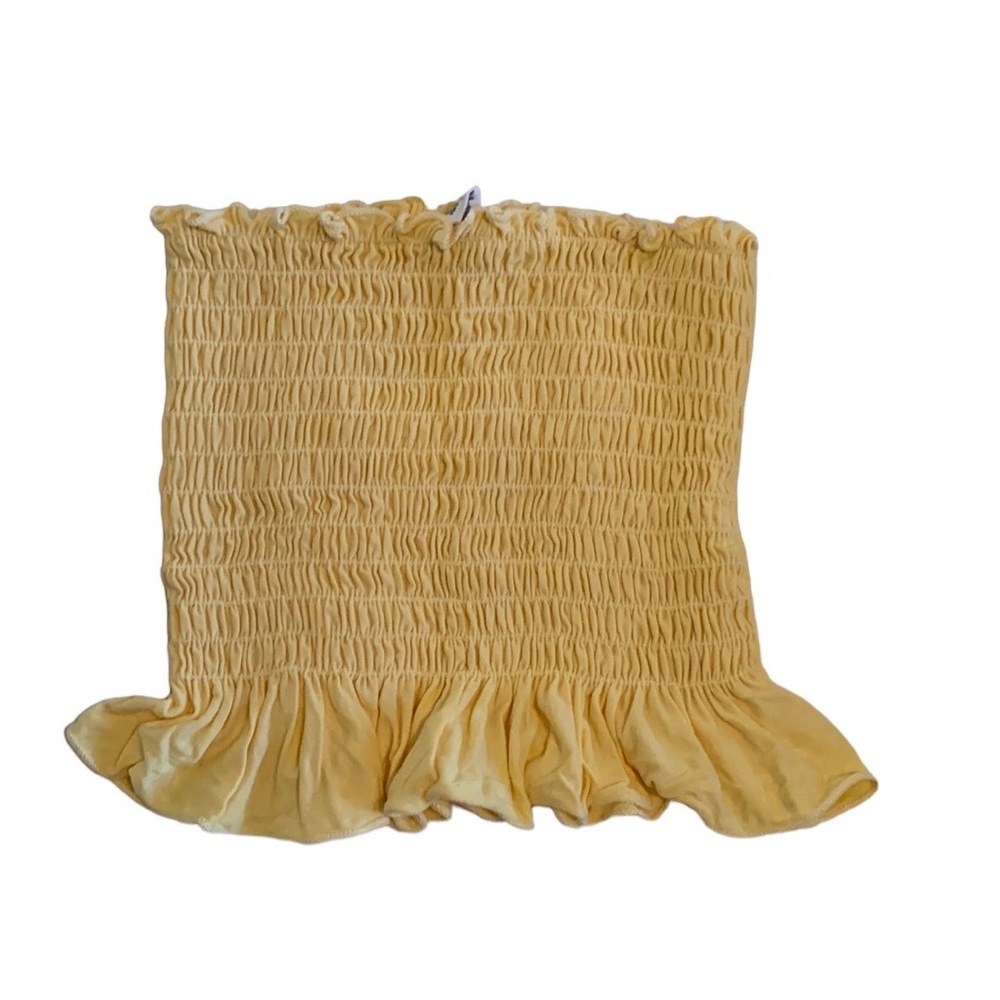 Ivy + Main Tube Top with Ruffle Hem • Size XS